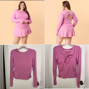 NWT Blogilates Twisty Long Sleeve Top (size L)